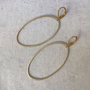 New handcrafted earrings 18k gold plated self locking ear wires